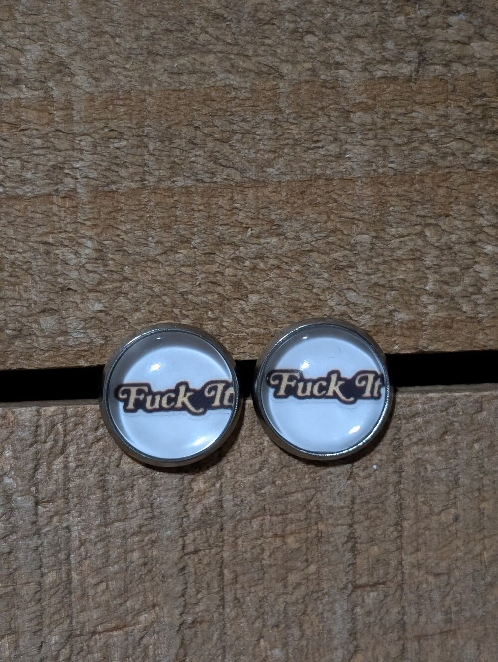 💟 Bad Word Handmade Stud Earrings